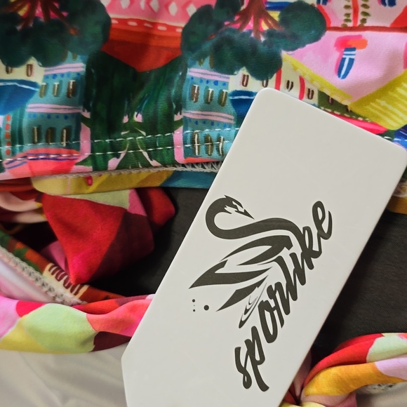 Colorful Patterned Bikini Set Sz Xl Nwt - Picture 5 of 6